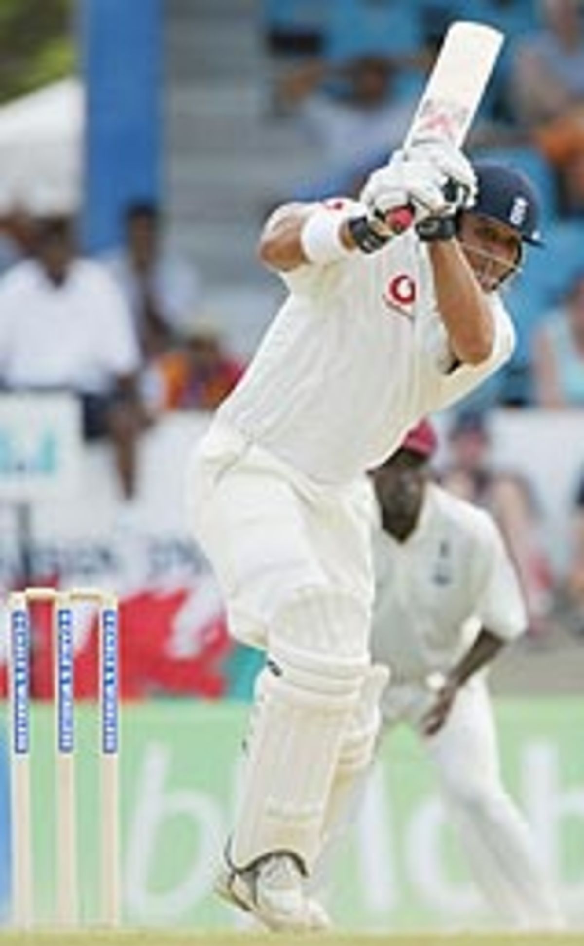 Magic moment: Mark Butcher drives the winning runs in Trinidad ...