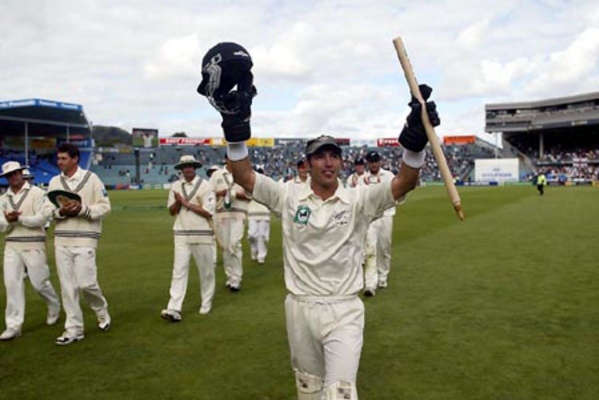 Parore Acknowledges The Crowd After Taking His 200th Wicket-keeping ...