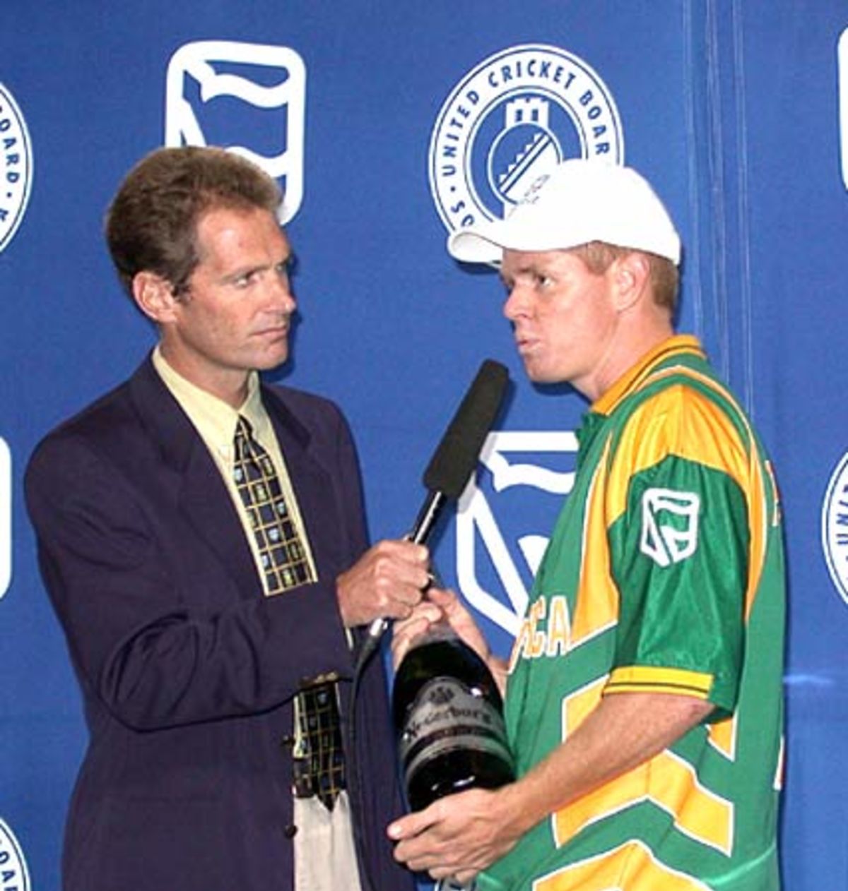 Shaun Pollock at last nights post match presentation ceremony at ...