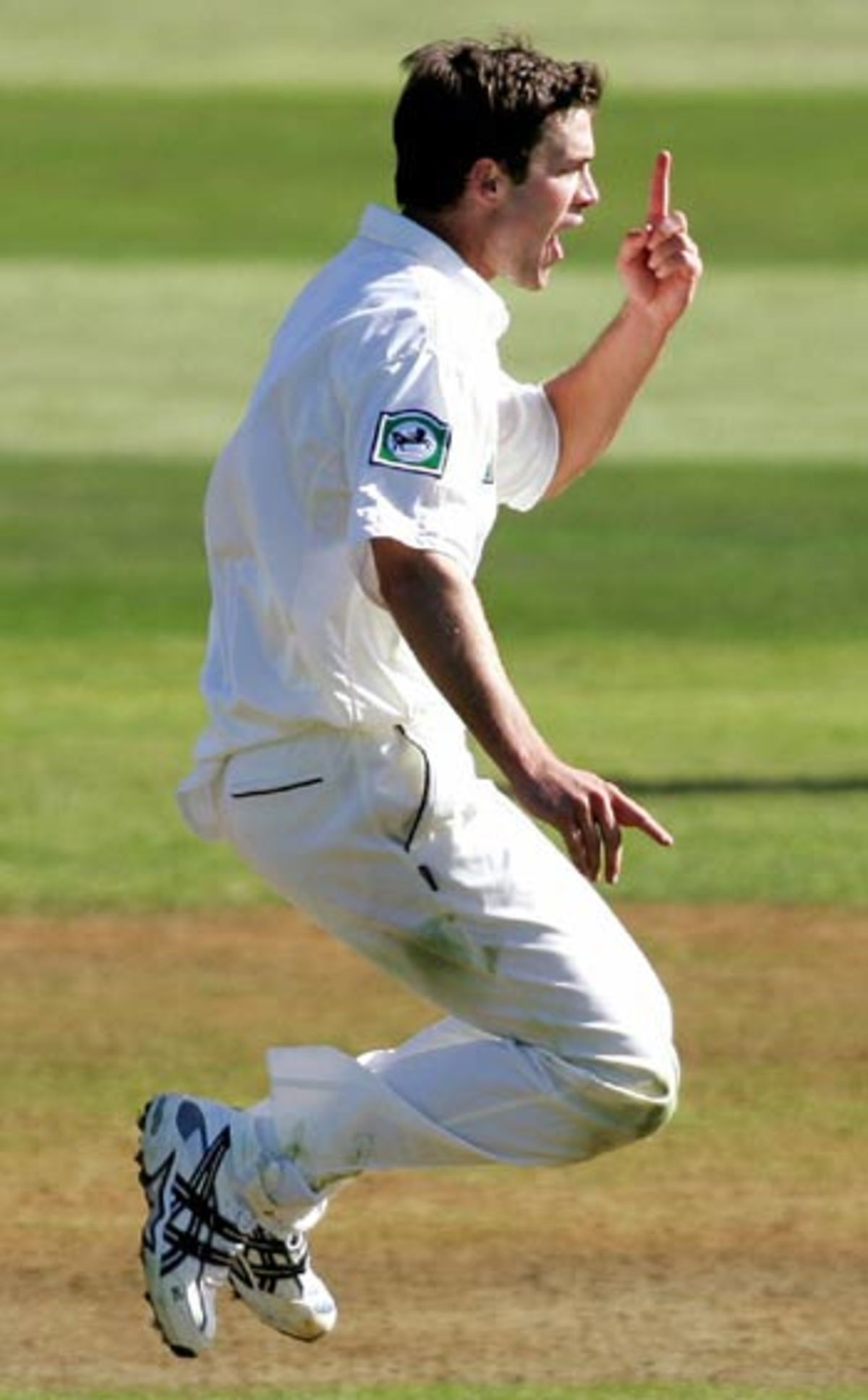James Franklin celebrates the fall of another Sri Lankan wicket