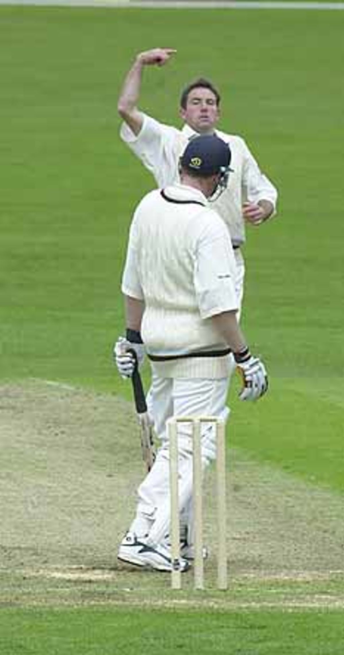 Trevor Smith of Derbyshire bowling