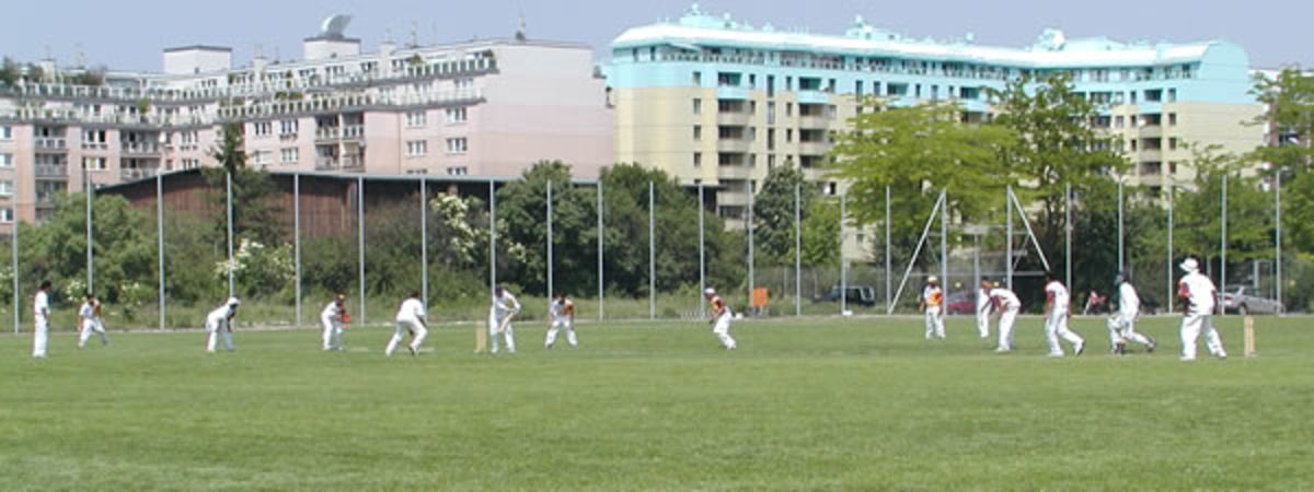 The inaugural match at Concordia CC's Markomannenstrasse ground