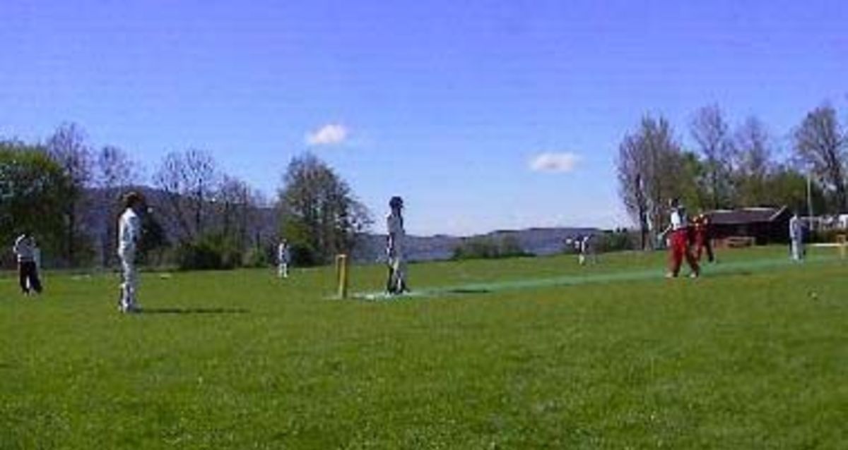 Middle practice in Germany for Spirit of Cricket weekend