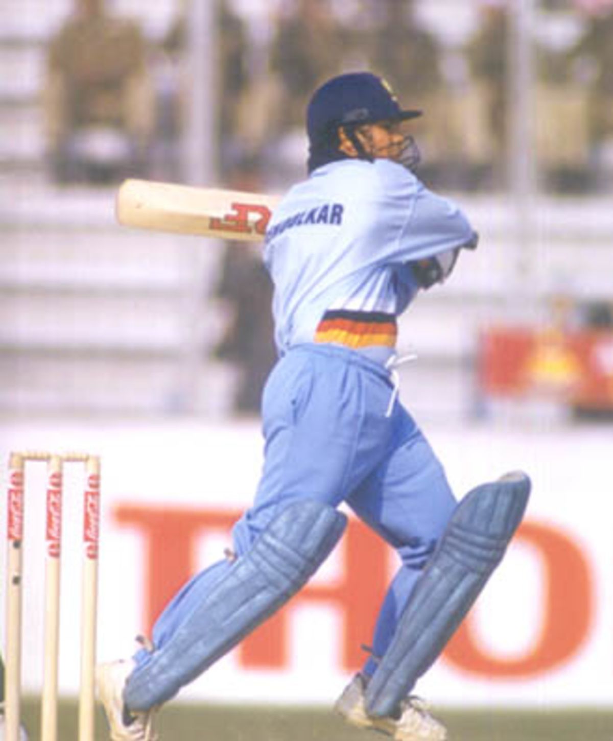 Sachin Another nicely timed pull shot over the shoulders