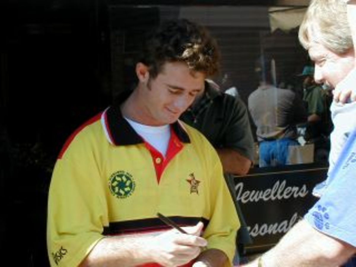 Guy Whittall signs autographs