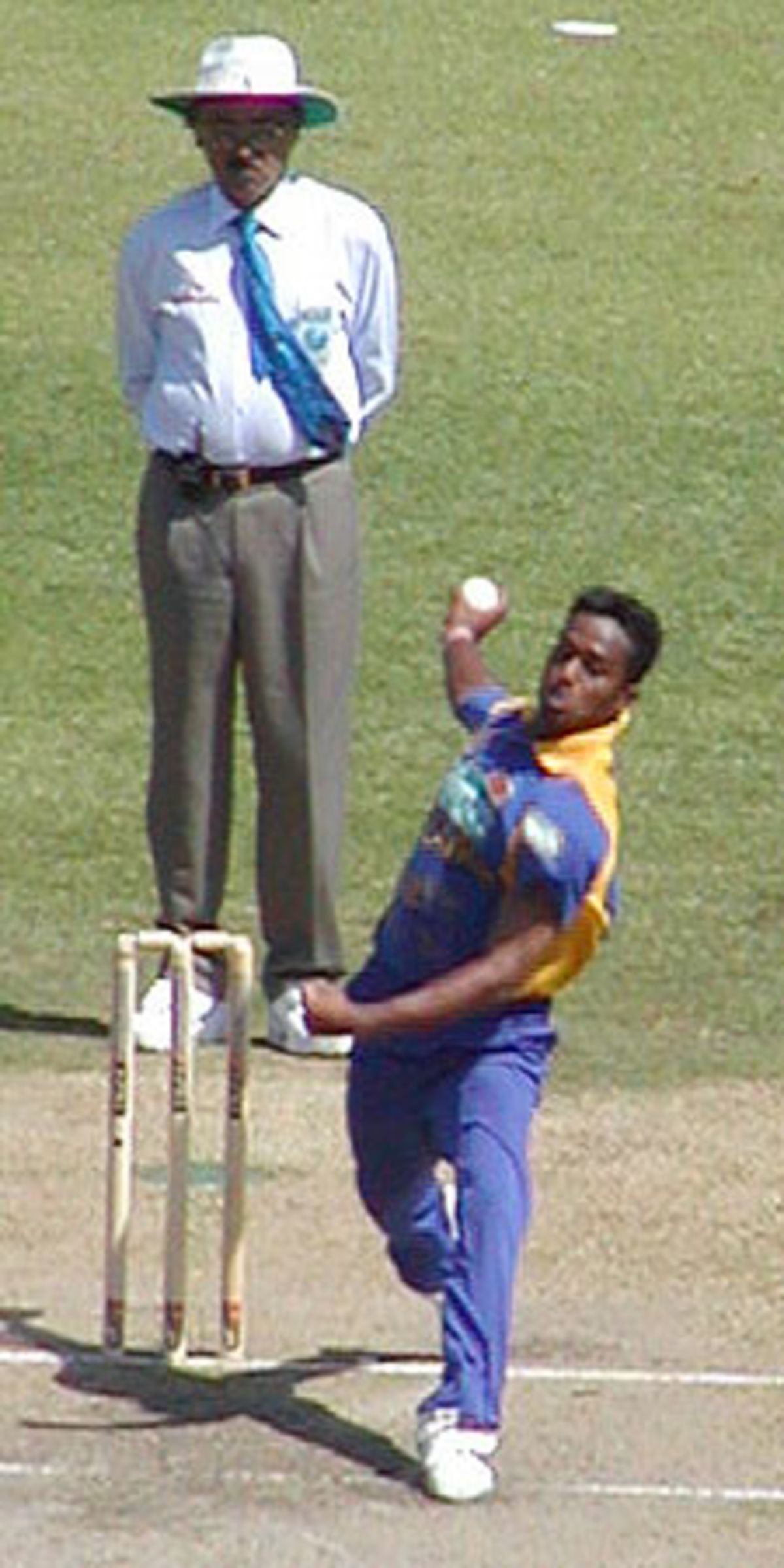 Buddhika In Action ESPNcricinfo