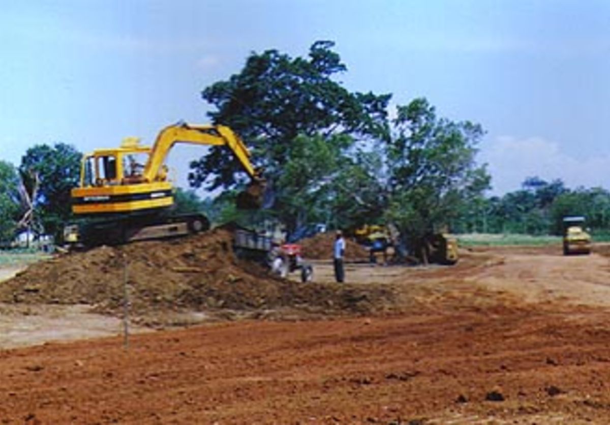 Foundations Being Dug For The Dambulla International Cricket Ground Foundations Being Dug For The Dambulla International Cricket Ground