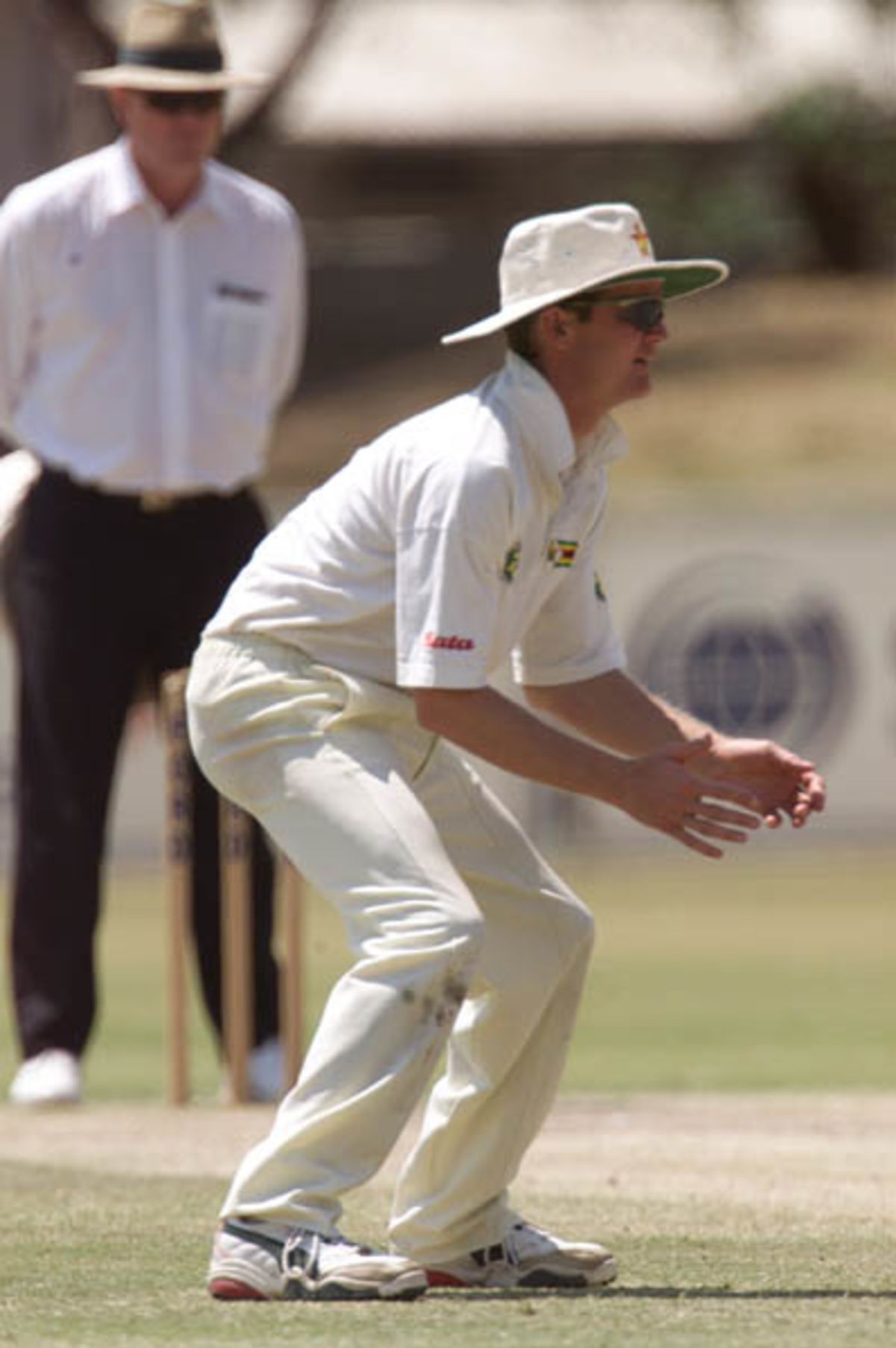 Grant Flower in the field after being