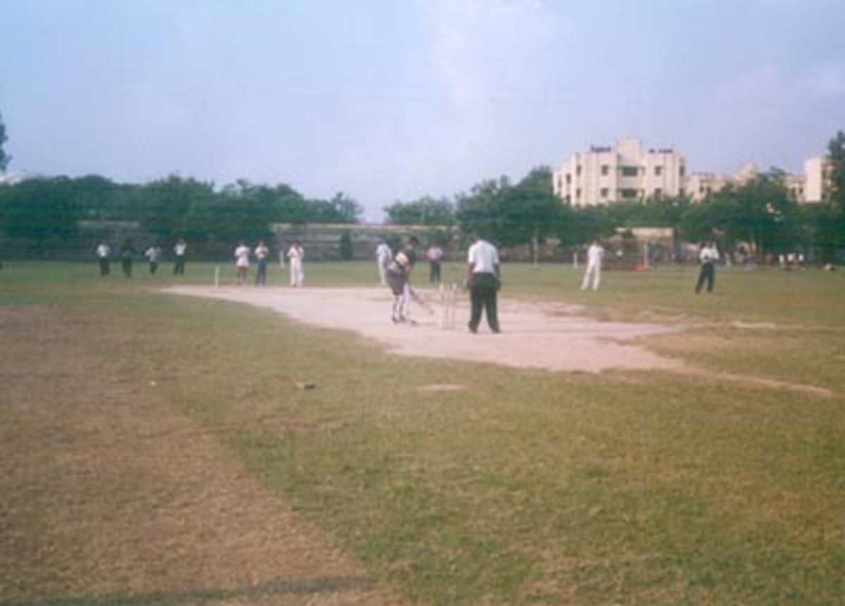 A look at the pitch during a match at the Dorilal Agarwal Regional