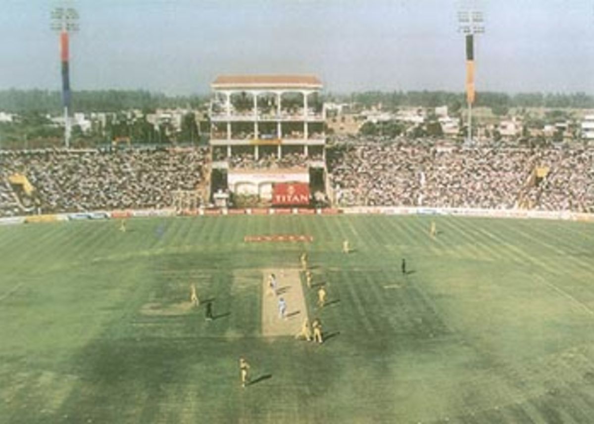 Mohali from the distance the stadium is among the most beautiful in the country Mohali from the distance the stadium is among the most beautiful in the country