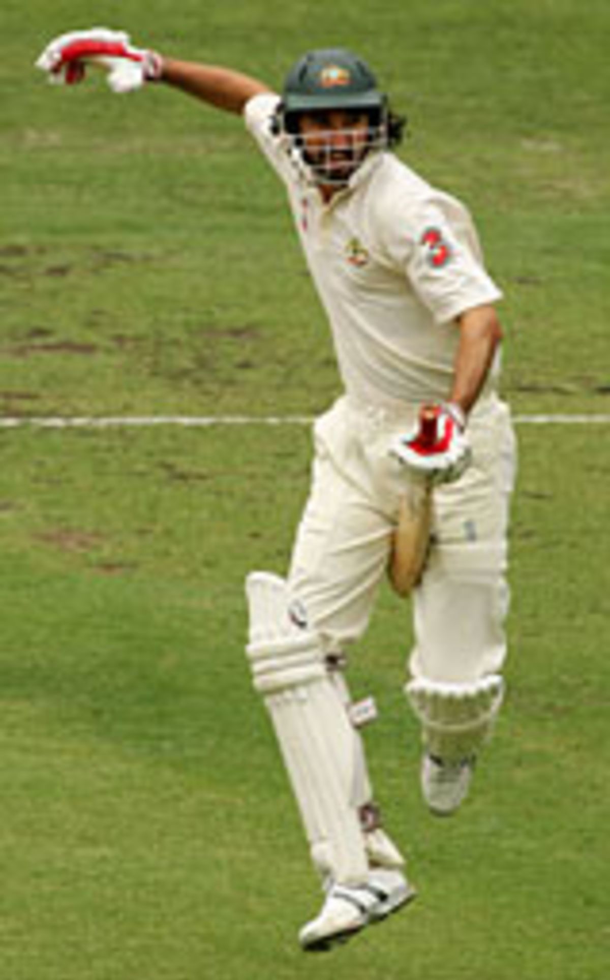 Jason Gillespie Celebrates His Maiden Test Fifty 6812