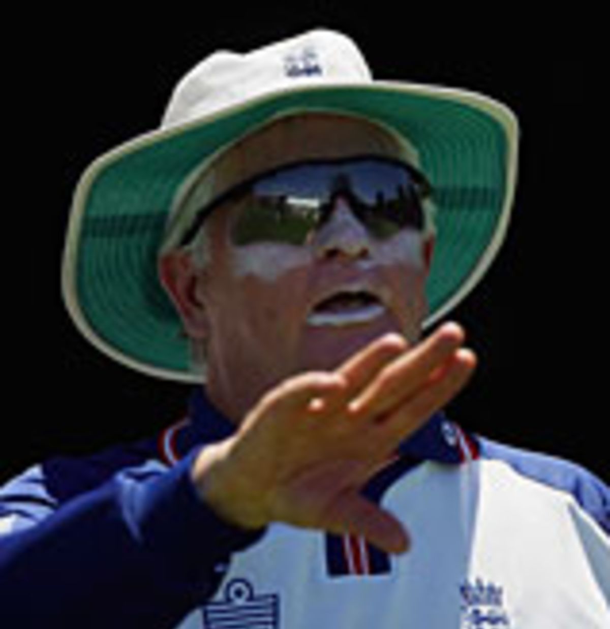 Duncan Fletcher during a practice session