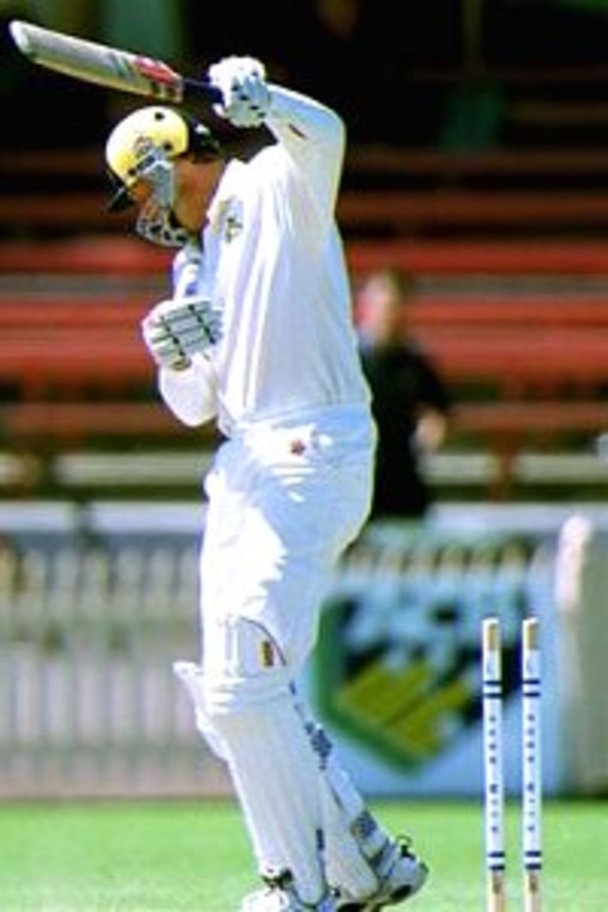 Tom Moody gets bowled