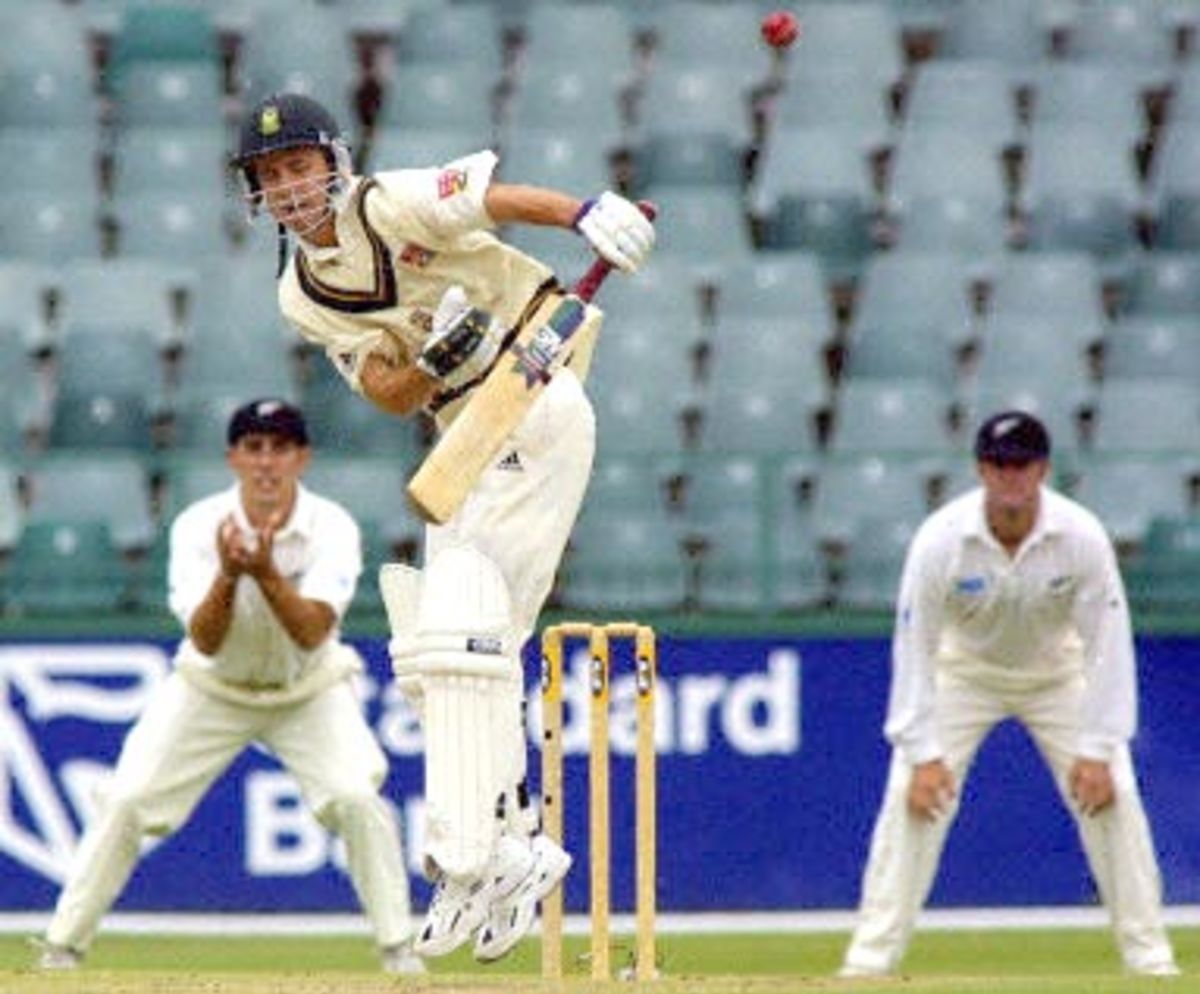 Boeata Dippenaar being hit on his body