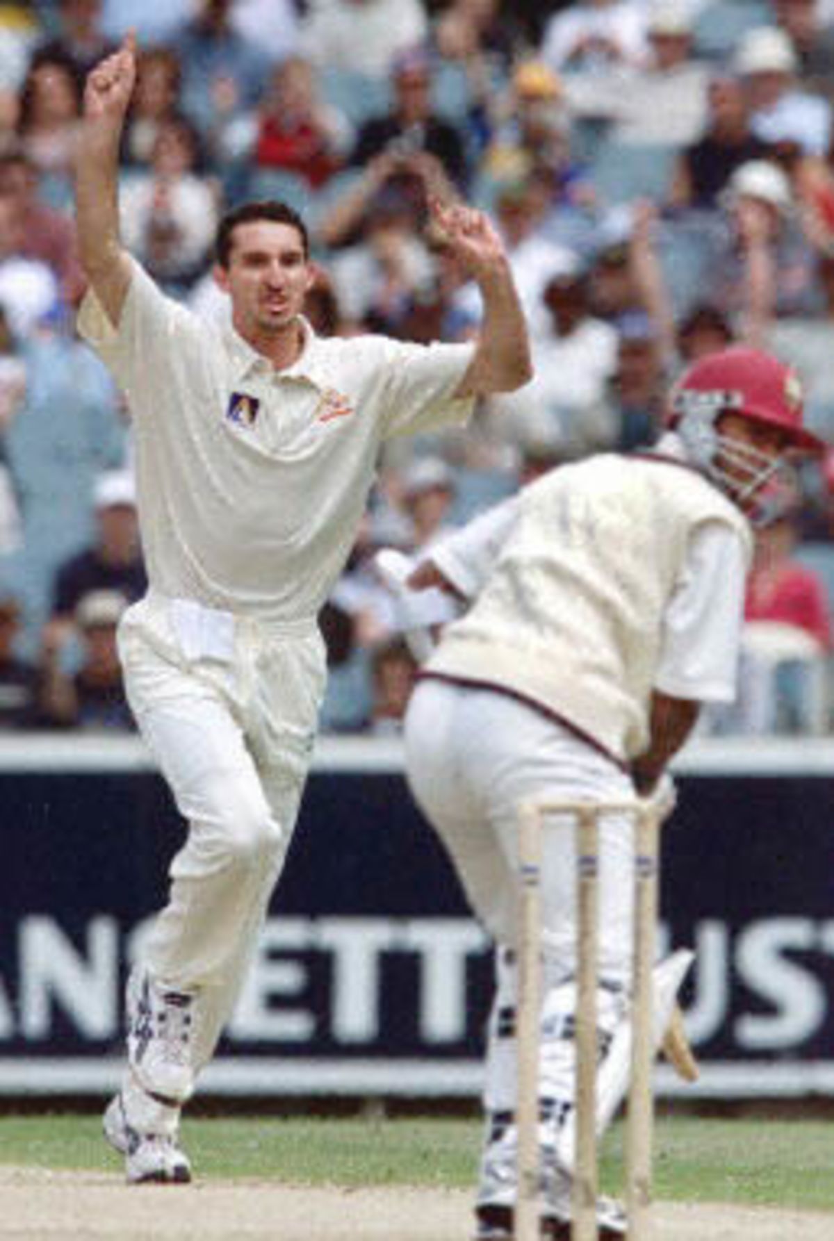 Jason Gillespie Celebrates The Fall Of Daren Ganga | ESPNcricinfo.com