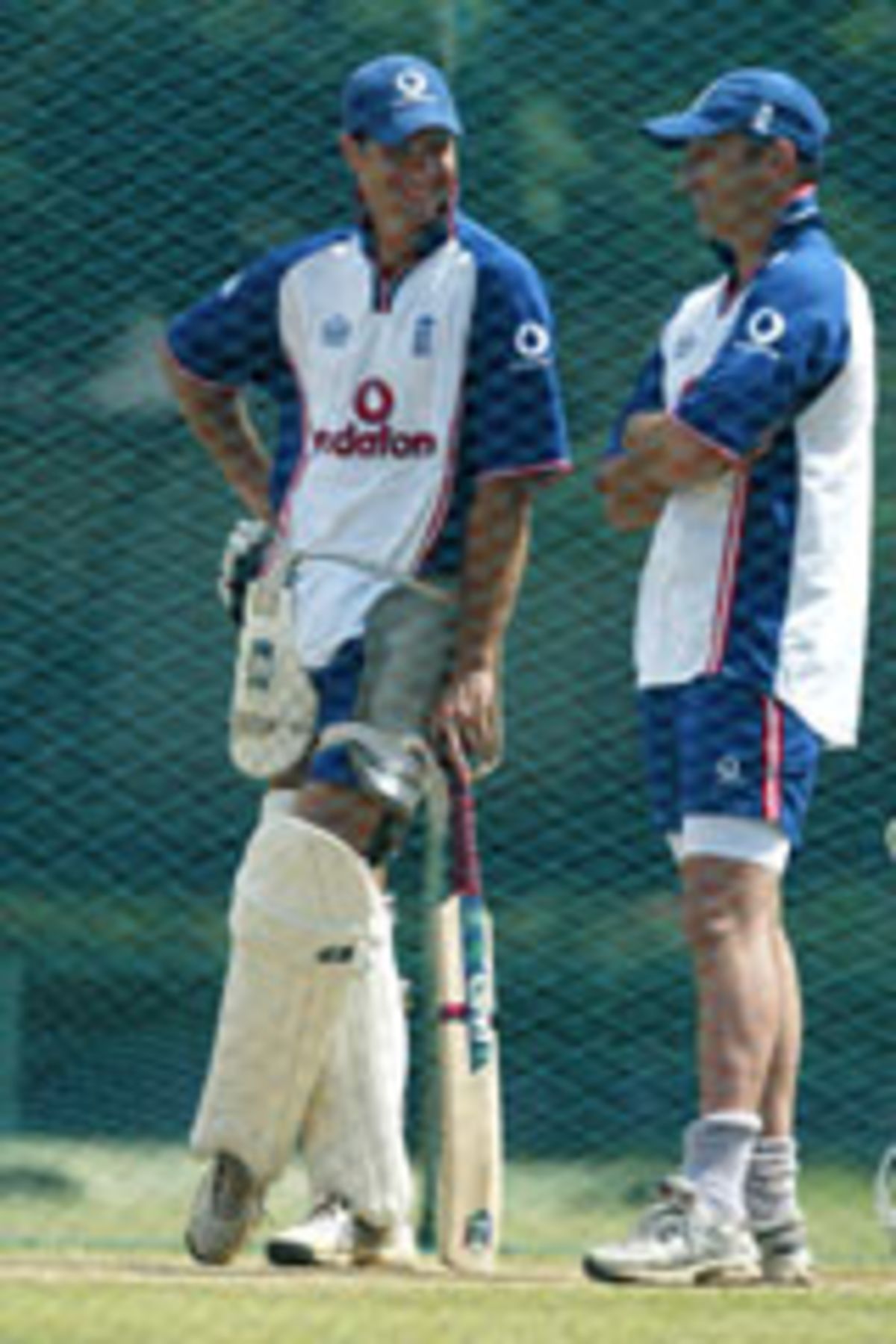 Australian national cricket team player Matthew Hayden applies lip balm