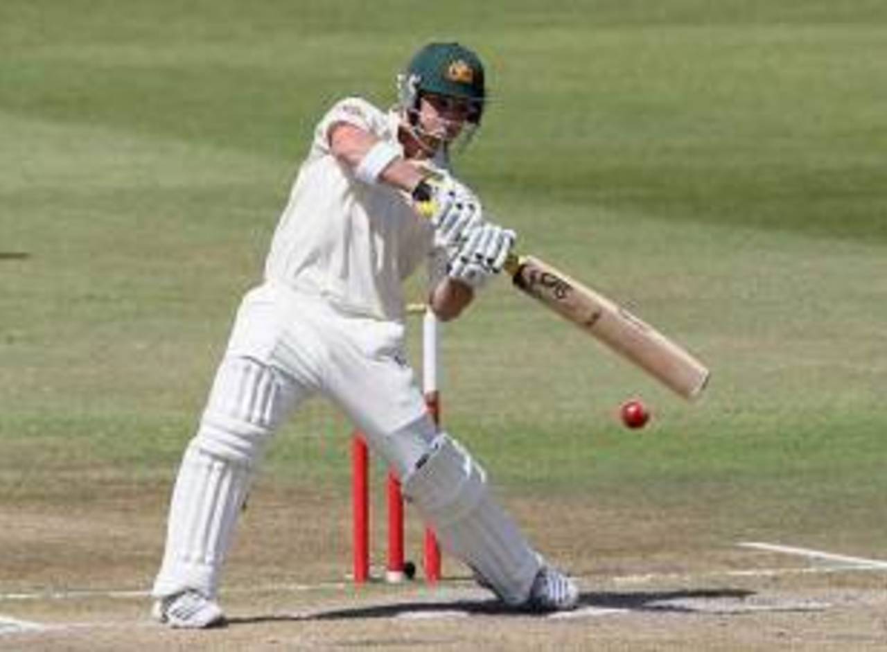 Phillip Hughes treated the remainder of his innings as he would a Twenty20 match, South Africa v Australia, 2nd Test, Durban, 4th day, March 9, 2009