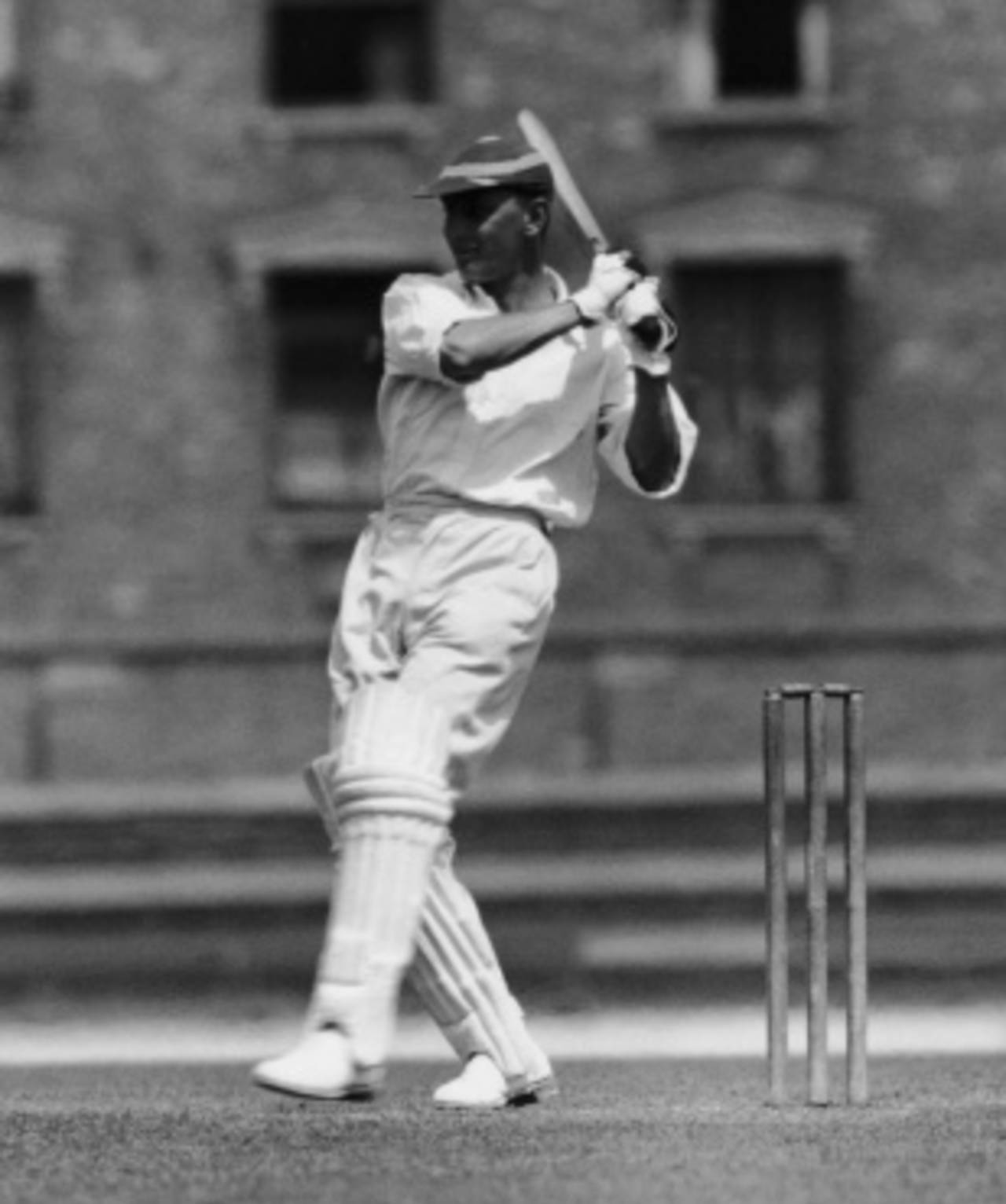 Mandy Mitchell-Innes hits to the leg side, Surrey v Oxford University, The Oval, June 29-July 2, 1935 