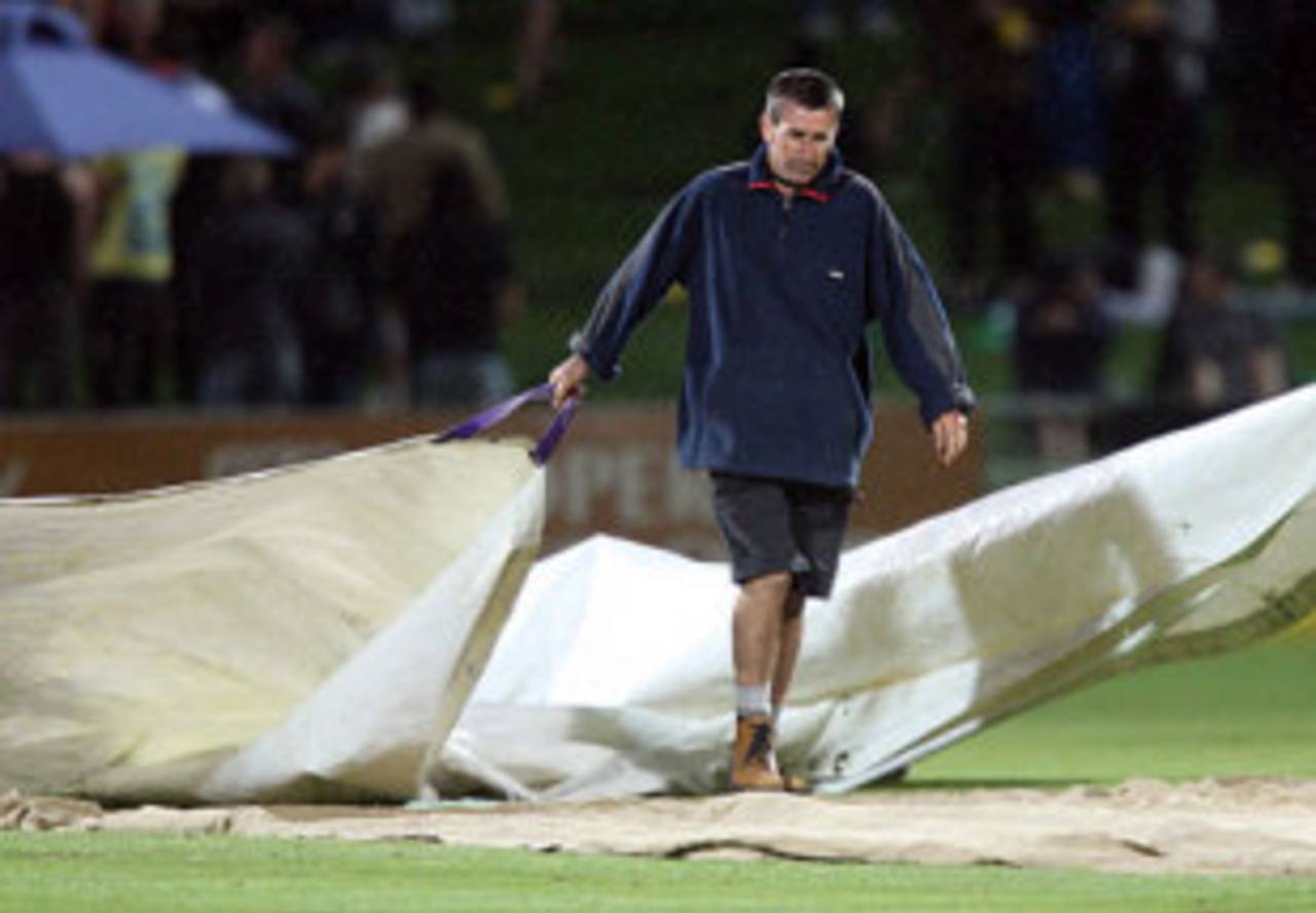 The McLean park pitch was reseeded in December and the fungus affected the grass growth&nbsp;&nbsp;&bull;&nbsp;&nbsp;Getty Images