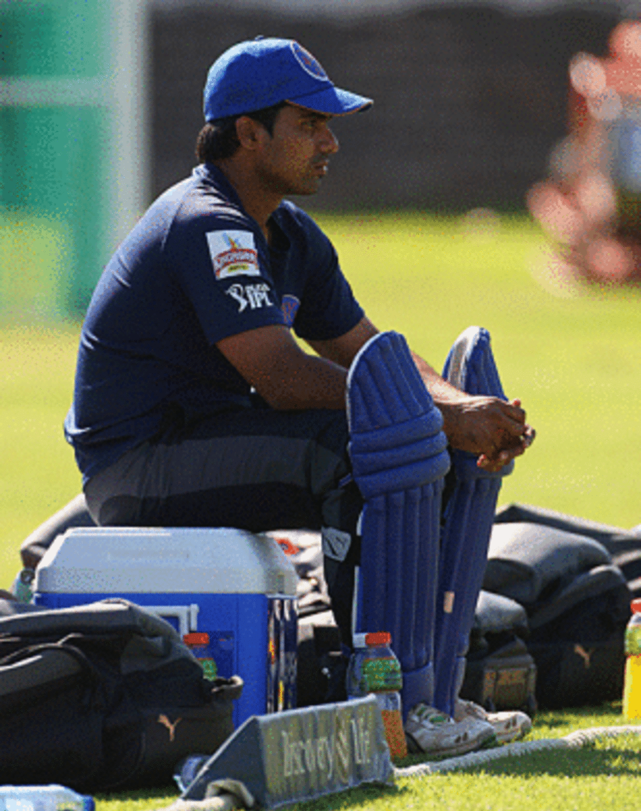 Siddharth Chitnis waits for his turn to bat at the nets, Cape Town, April 15, 2009