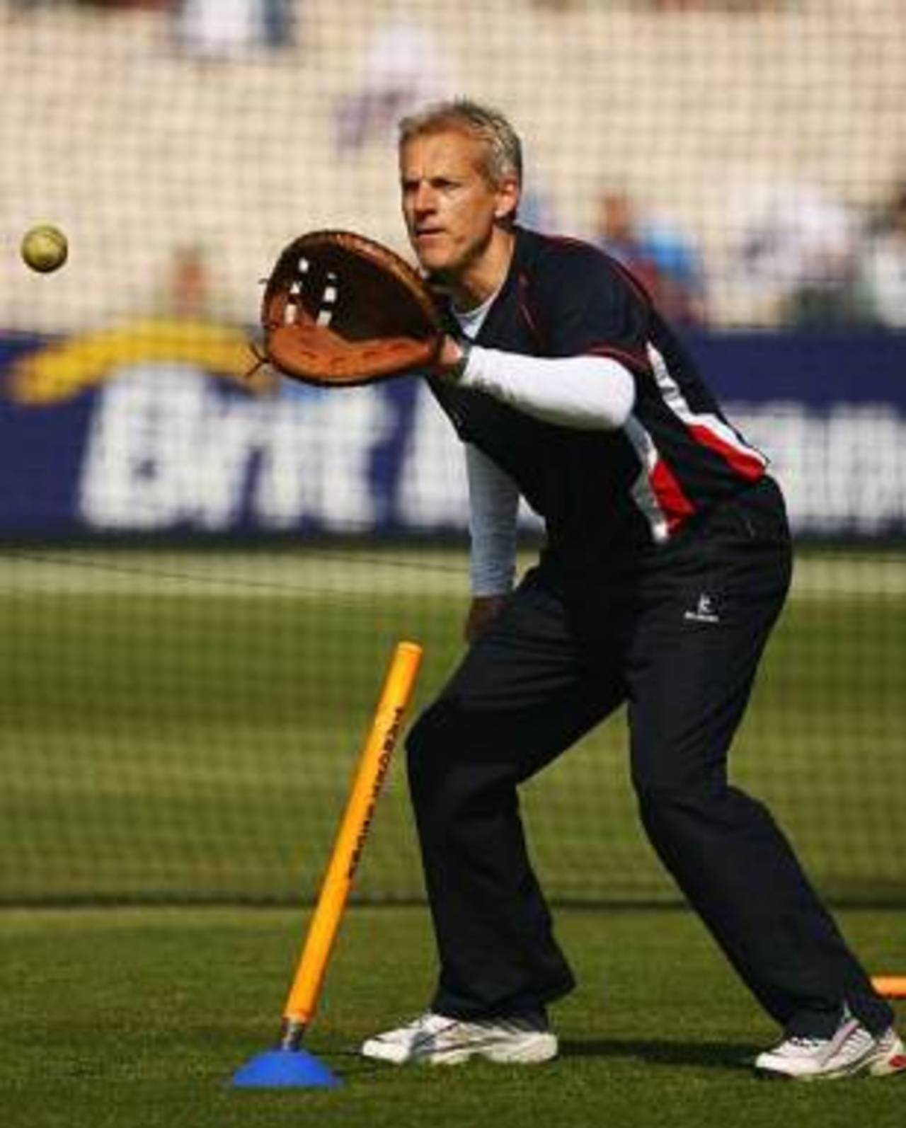 Peter Moores: "You will positively fall into my mitt, you spherical object you"&nbsp;&nbsp;&bull;&nbsp;&nbsp;Getty Images