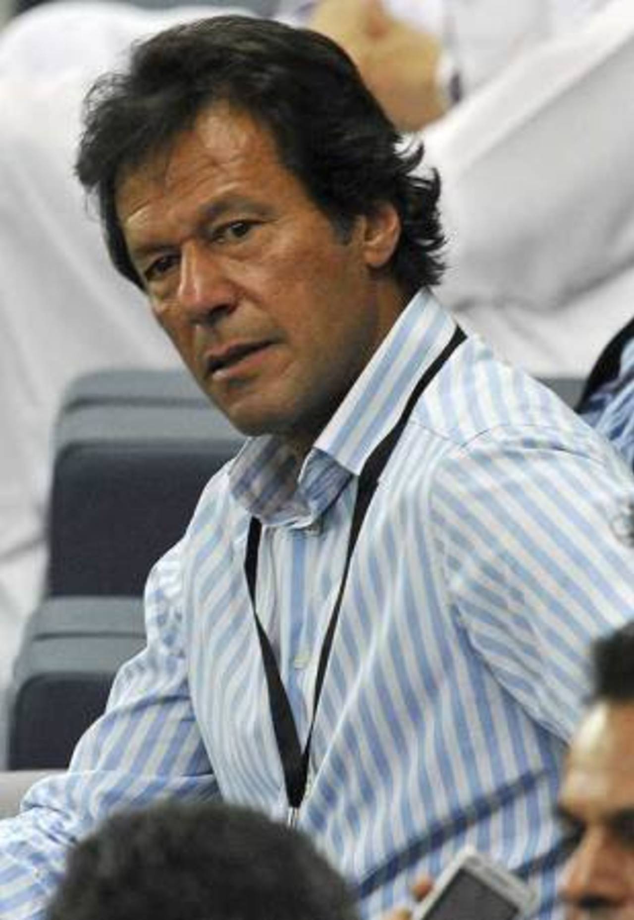 Imran Khan was a spectator at the second ODI, Pakistan v Australia, 2nd ODI, Dubai, April 24, 2009