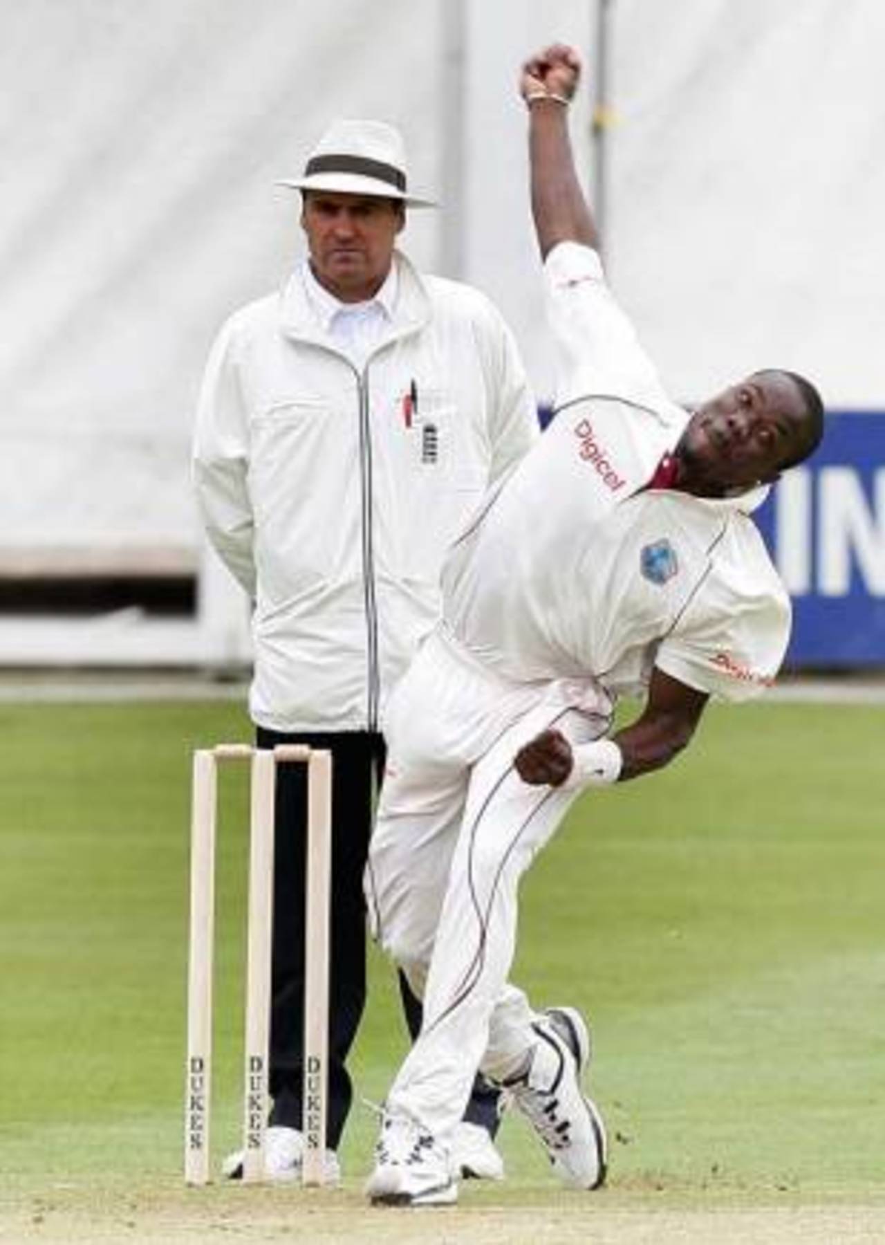 Nelon Pascal, one of the new faces for West Indies, in action against Essex, Essex v West Indies, Chelmsford, April 25, 2009