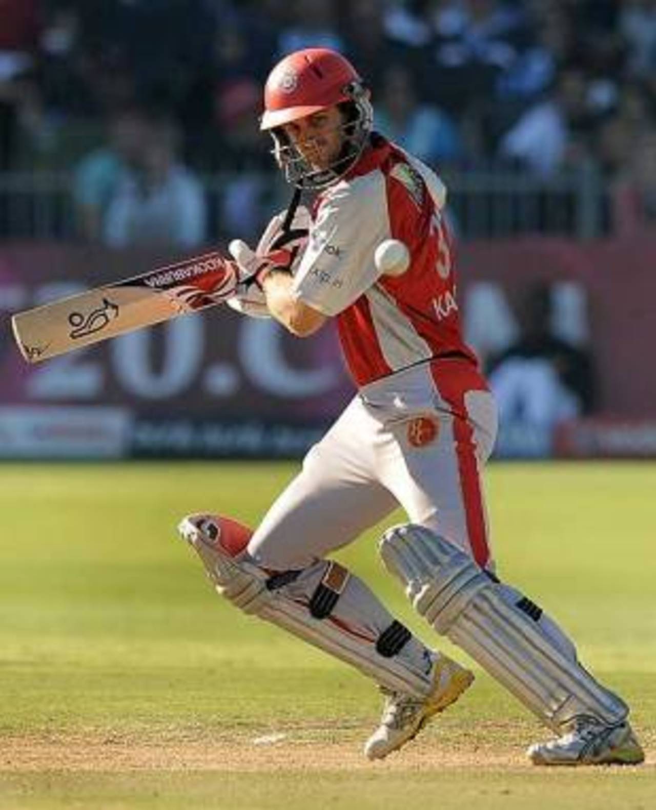 Simon Katich chops the ball away, Kings XI Punjab v Kolkata Knight Riders, IPL, 27th match, Port Elizabeth, May 3, 2009