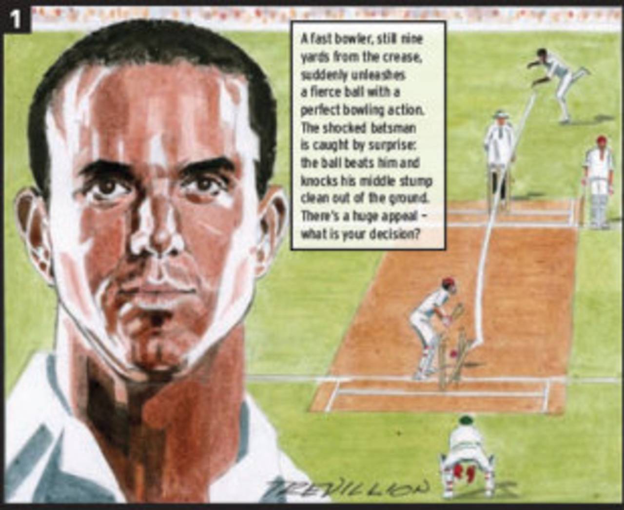 Adjudicate on this and many other umpiring conundrums in <i>You Are The Umpire</i>&nbsp;&nbsp;&bull;&nbsp;&nbsp;Guardian Books