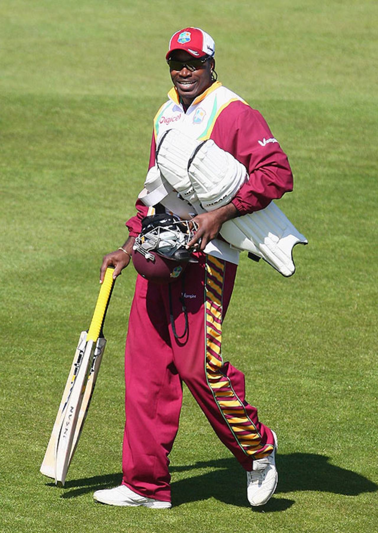 Chris Gayle is in a relaxed mood ahead of the second Test, despite his controversial comments, England v West Indies, 2nd Test, Durham, May 13, 2009