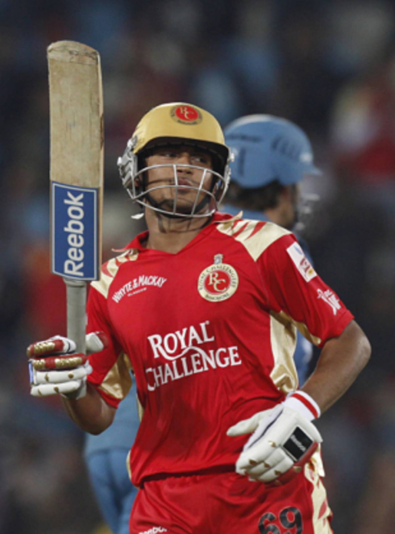 Manish Pandey brings up his hundred, Royal Challengers Bangalore v Deccan Chargers, IPL, 56th match, Centurion, May 21, 2009