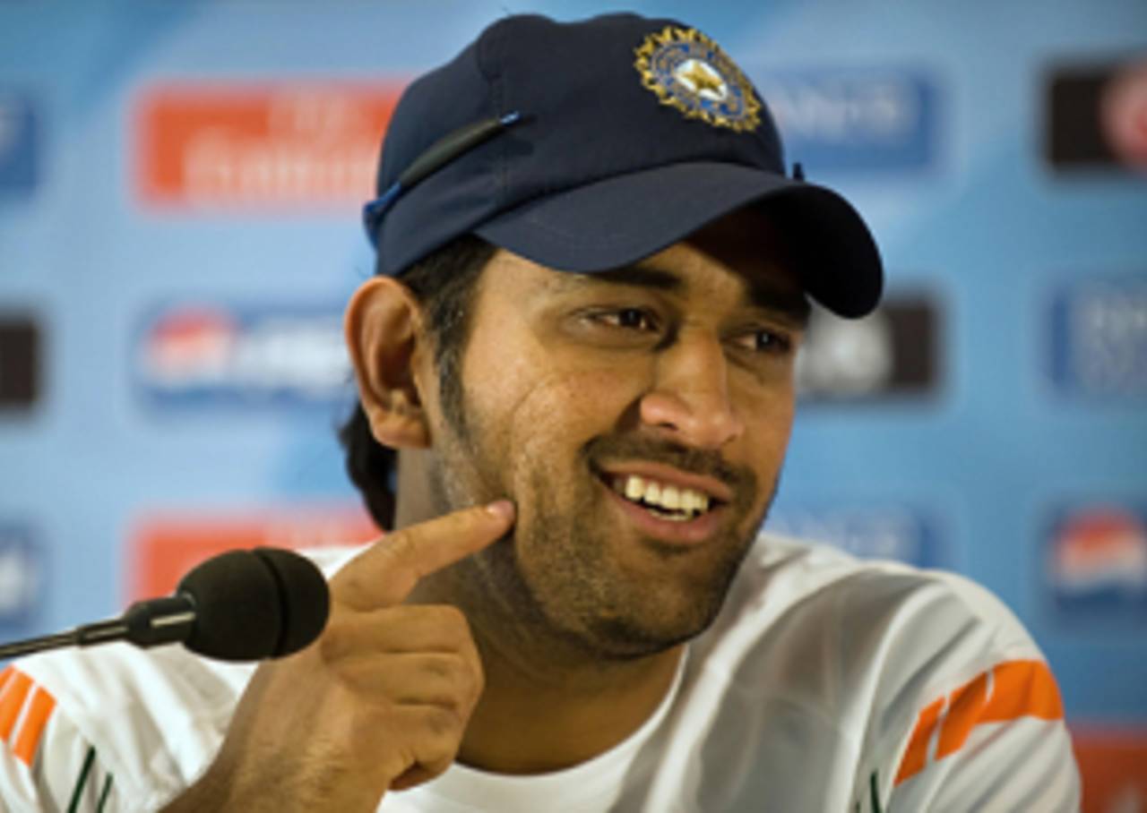 MS Dhoni addresses the media, Lord's, May 31, 2009