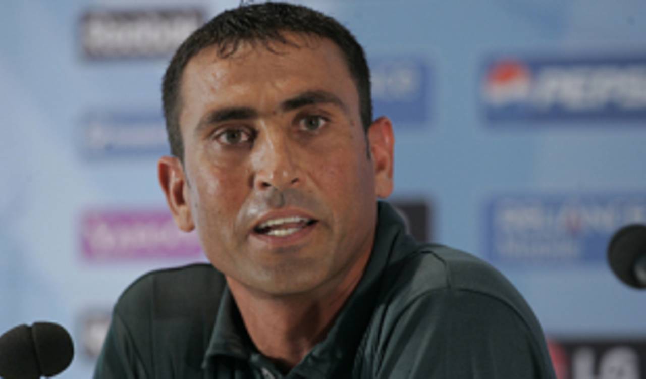 Younis Khan speaks during a press conference, Lord's, May 31, 2009