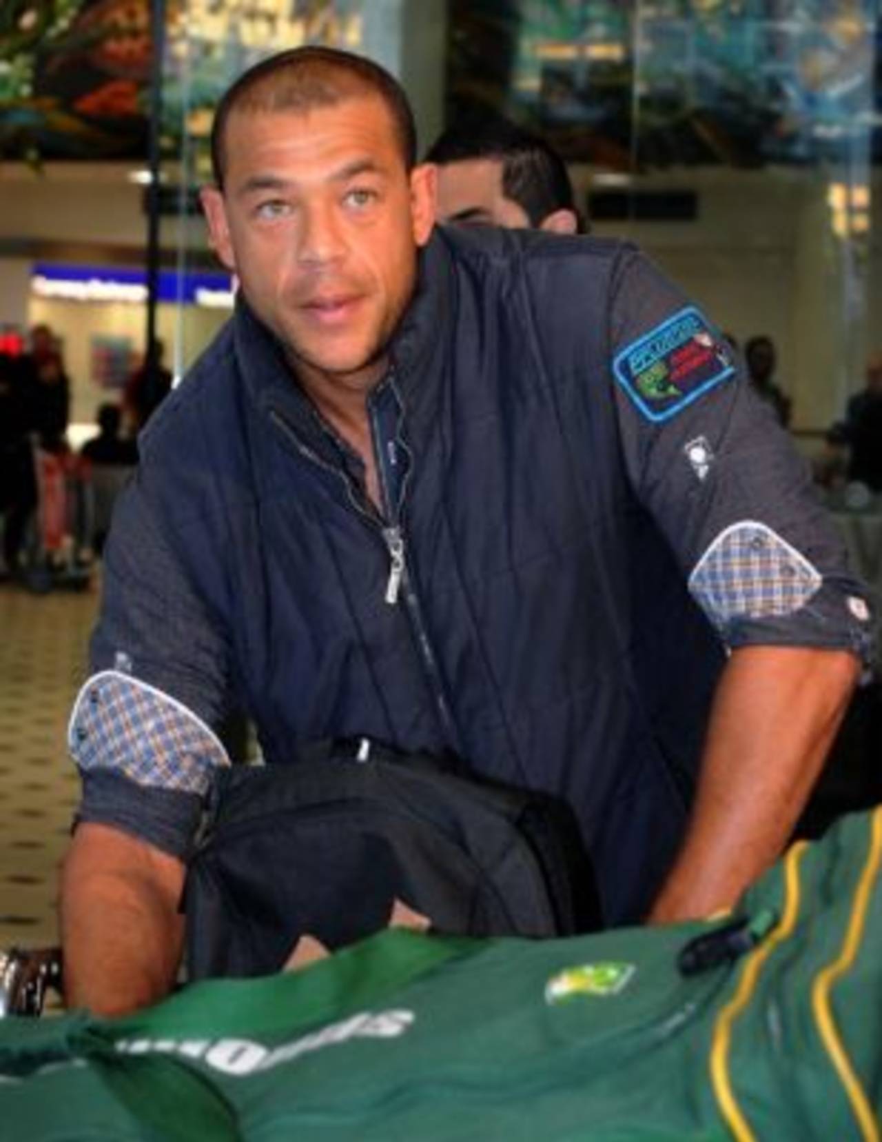 Andrew Symonds at the Brisbane international airport. Will he be part of the Australian side again? June 6, 2009