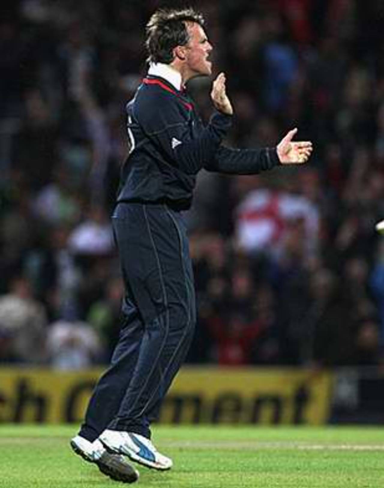Graeme Swann celebrates the wicket of Shahid Afridi, England v Pakistan, ICC World Twenty20, The Oval, June 7, 2009