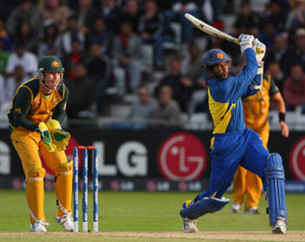 Tillakaratne Dilshan slams another four during his fifty against Australia, Australia v Sri Lanka, ICC World Twenty20, Trent Bridge, June 8, 2009