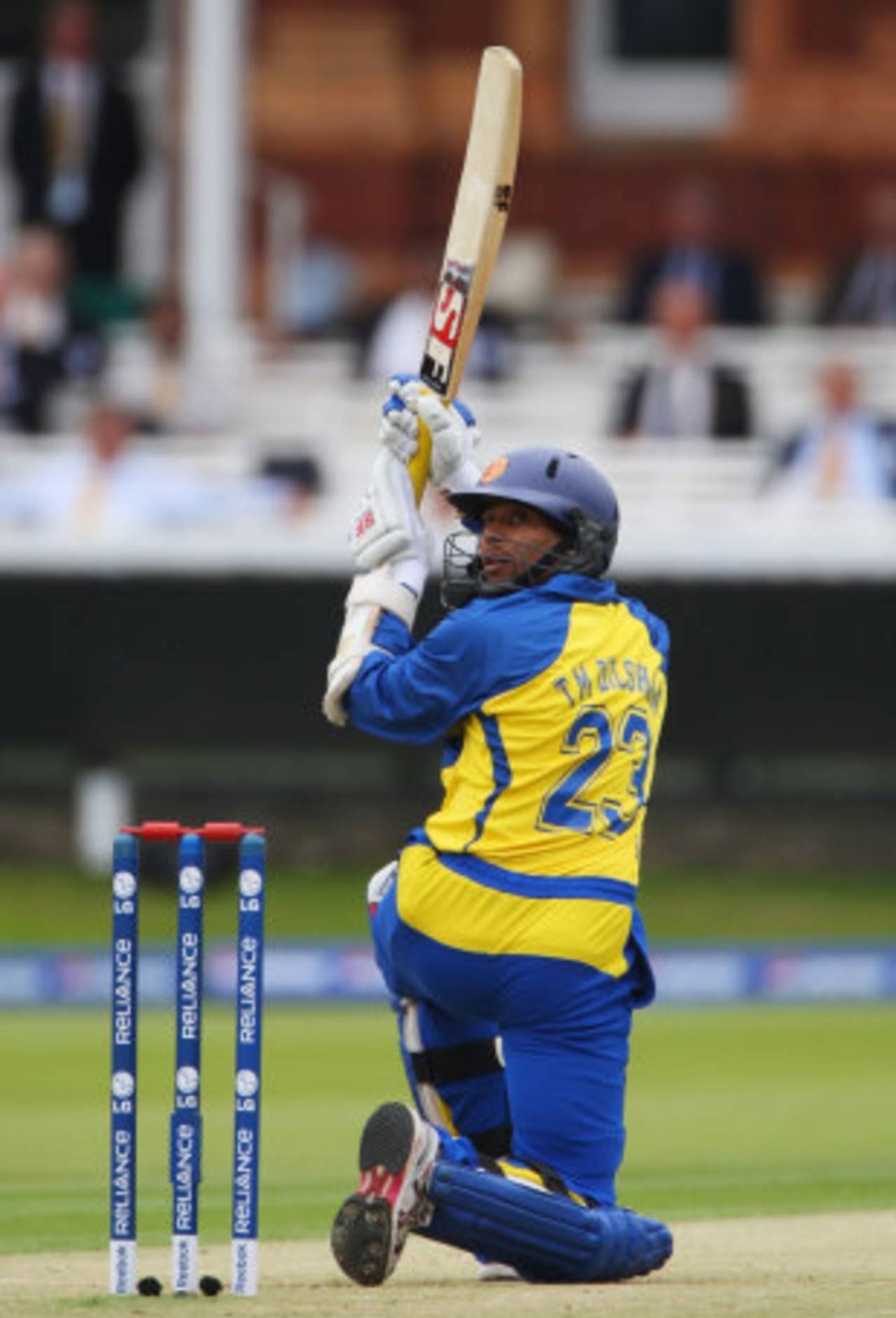 The Dilshan: An audacious scoop, seemingly fraught with danger, played against the fast bowlers to send the ball over the wicketkeeper's head&nbsp;&nbsp;&bull;&nbsp;&nbsp;AFP