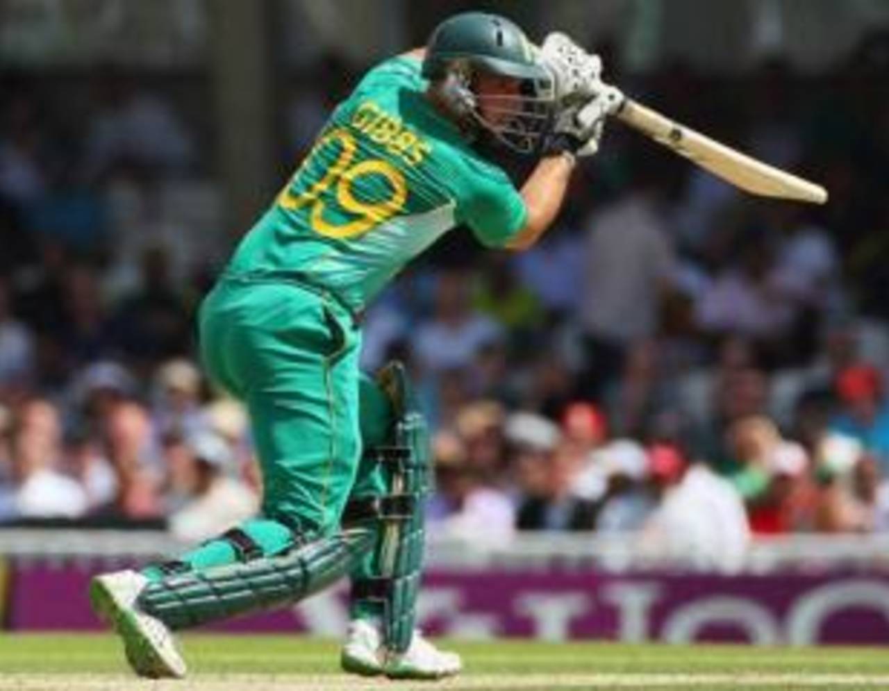 Herschelle Gibbs top scored with a 35-ball 55, South Africa v West Indies, ICC World Twenty20 Super Eights, The Oval, June 13, 2009 