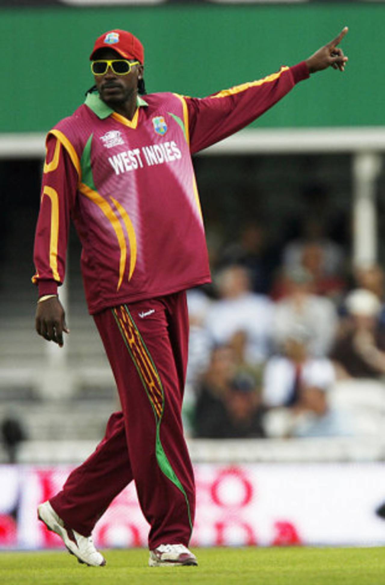 Not much went right for West Indies and Chris Gayle while fielding, South Africa v West Indies, ICC World Twenty20 Super Eights, The Oval, June 13, 2009 