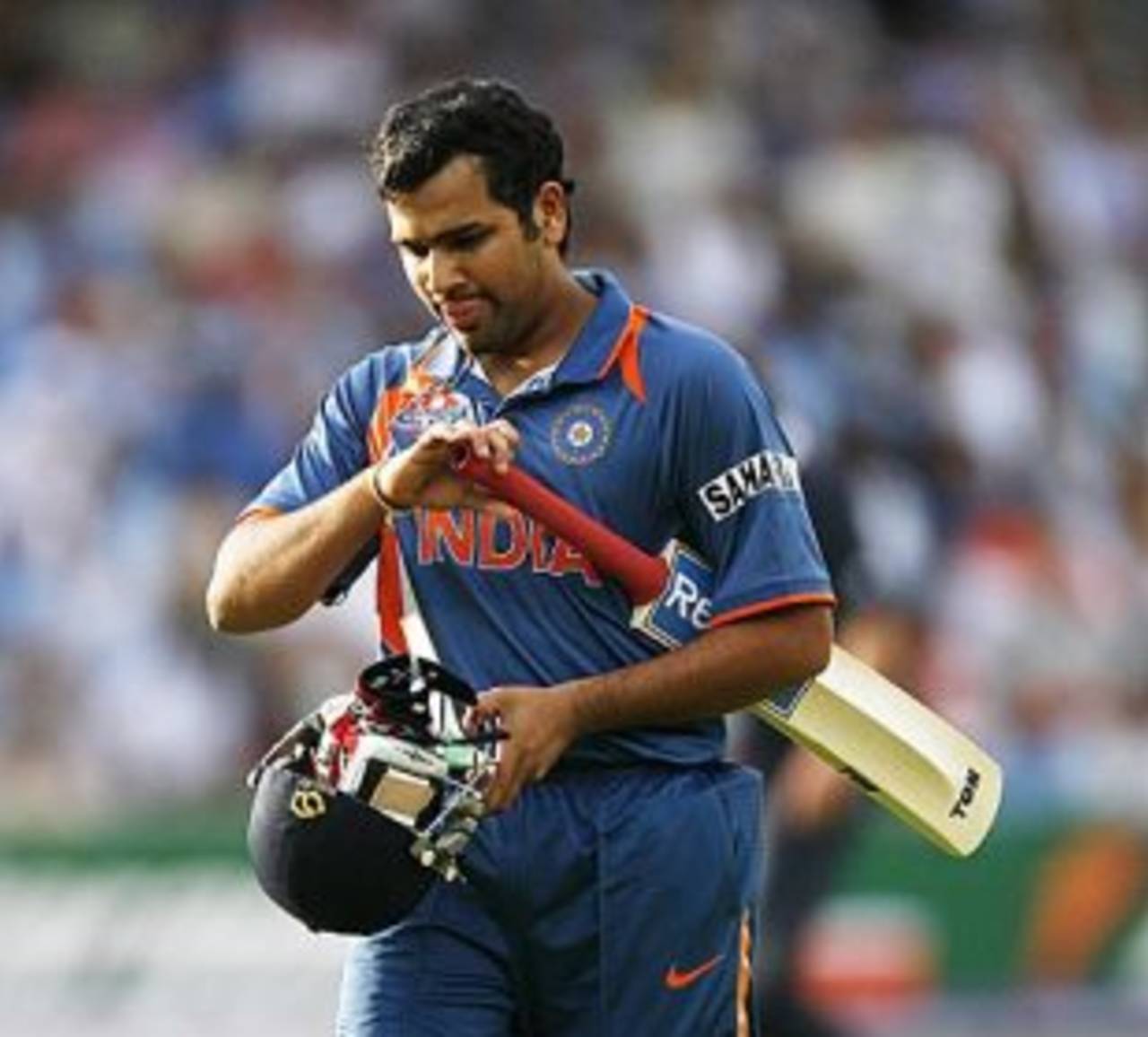 Rohit Sharma walks back after being dismissed for 9, England v India, ICC World Twenty20 Super Eights, Lord's, June 14, 2009