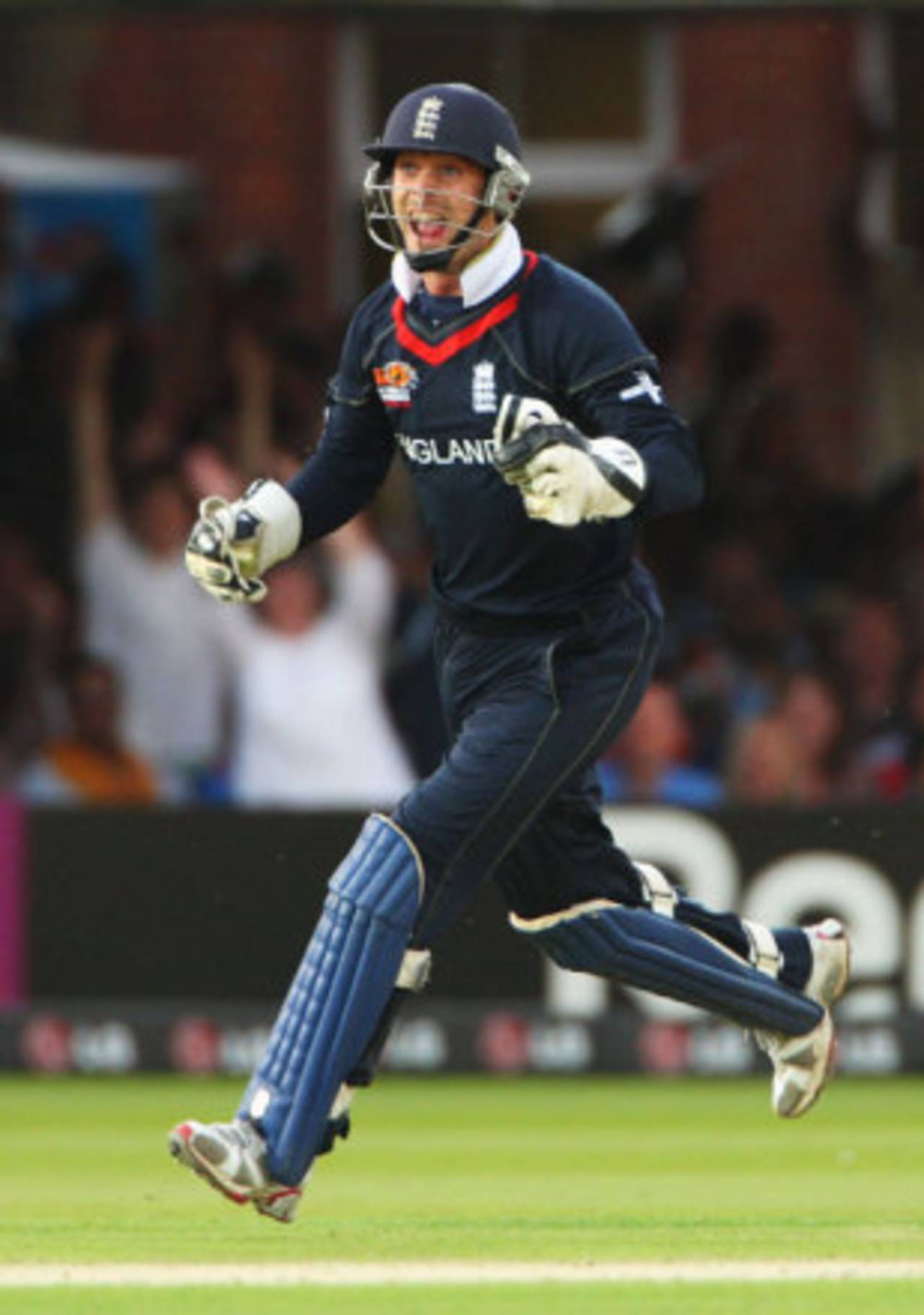 James Foster celebrates after stumping Yuvraj Singh, England v India, ICC World Twenty20 Super Eights, Lord's, June 14, 2009 