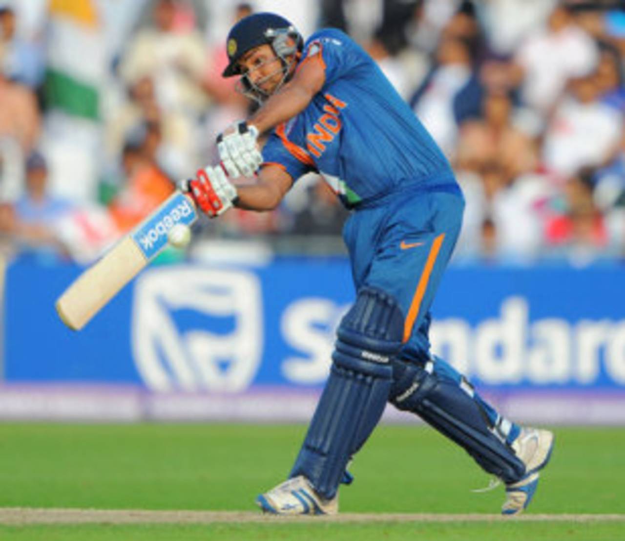 Rohit Sharma clips one through the on side, India v South Africa, ICC World Twenty20 Super Eights, Trent Bridge, June 16, 2009