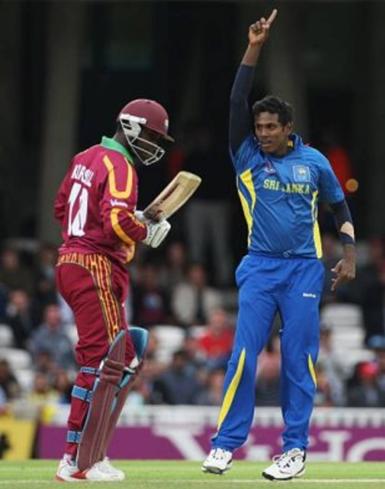 Angelo Mathews made his impressive with a memorable first over&nbsp;&nbsp;&bull;&nbsp;&nbsp;Getty Images