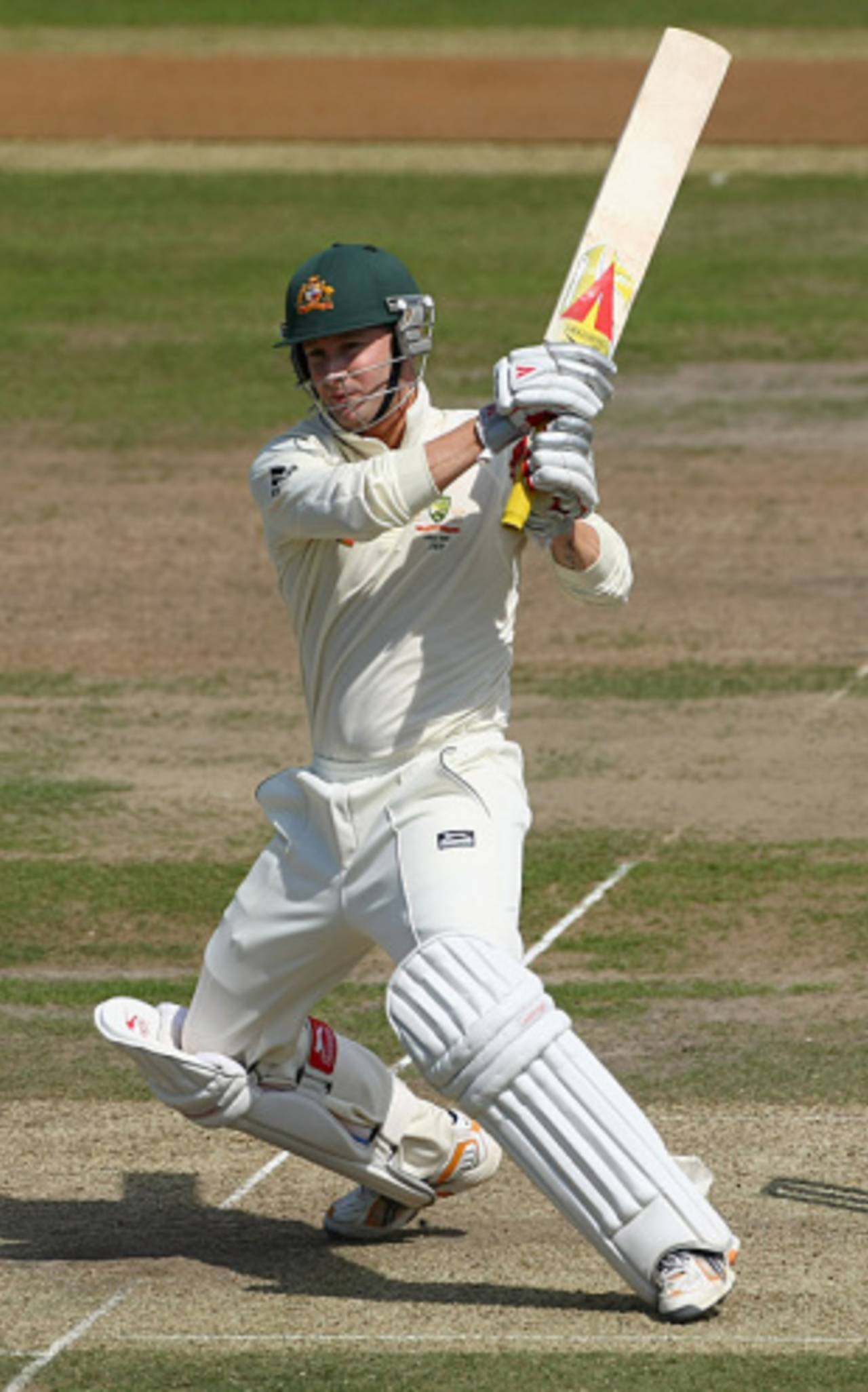 Michael Clarke swivels onto a powerful pull, Sussex v Australians, Hove, June 24, 2009