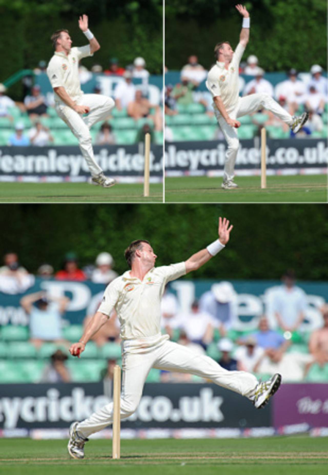 Stages of strain: Fast bowlers slam up to 20 times their body weight on to their front foot in delivery&nbsp;&nbsp;&bull;&nbsp;&nbsp;PA Photos
