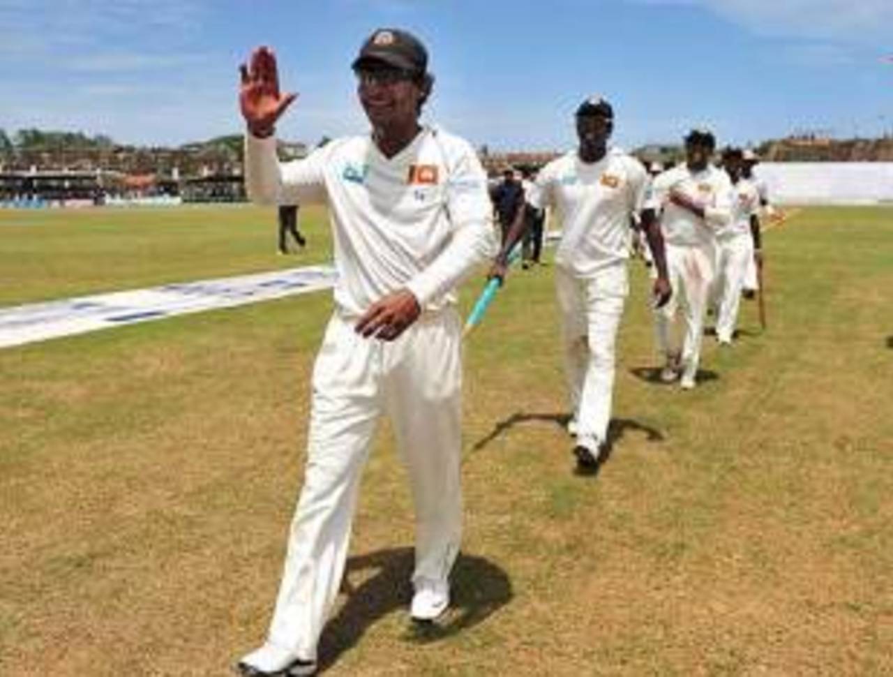 Kumar Sangakkara is all smiles after winning his first Test as captain, Sri Lanka v Pakistan, 1st Test, Galle, 4th day, July 7, 2009