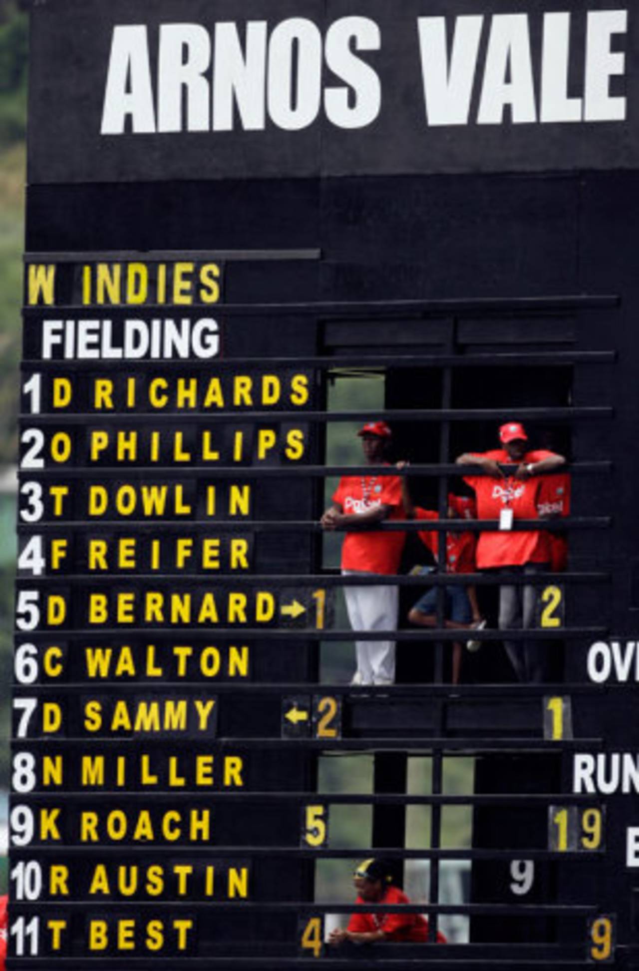 The scoreboard reflects the state of disarray in West Indies cricket, West Indies v Bangladesh, 1st Test, St Vincent, 1st day, July 9, 2009