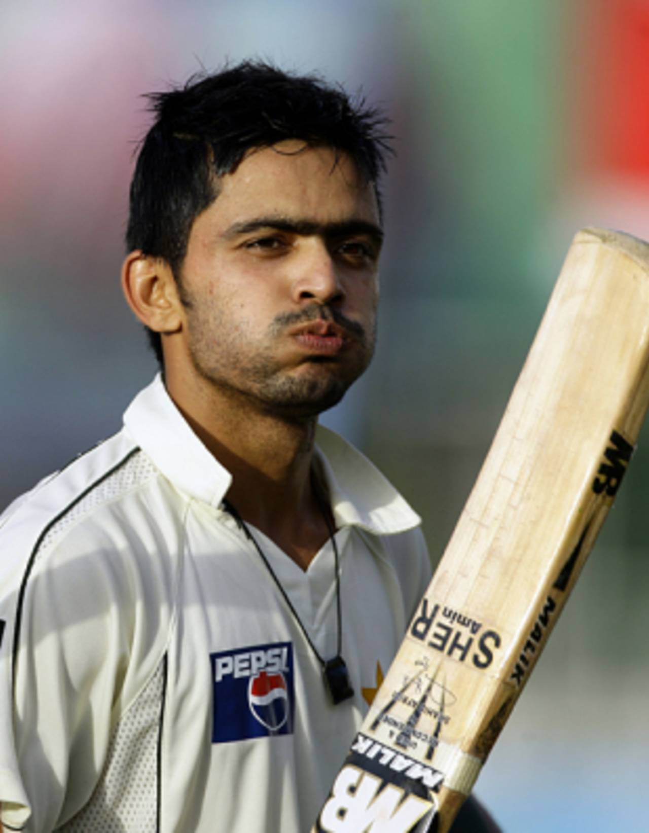 Fawad Alam becomes the first Pakistani batsman to score a Test hundred on debut away from home, Sri Lanka v Pakistan, 2nd Test, Colombo, 2nd day, July 13, 2009