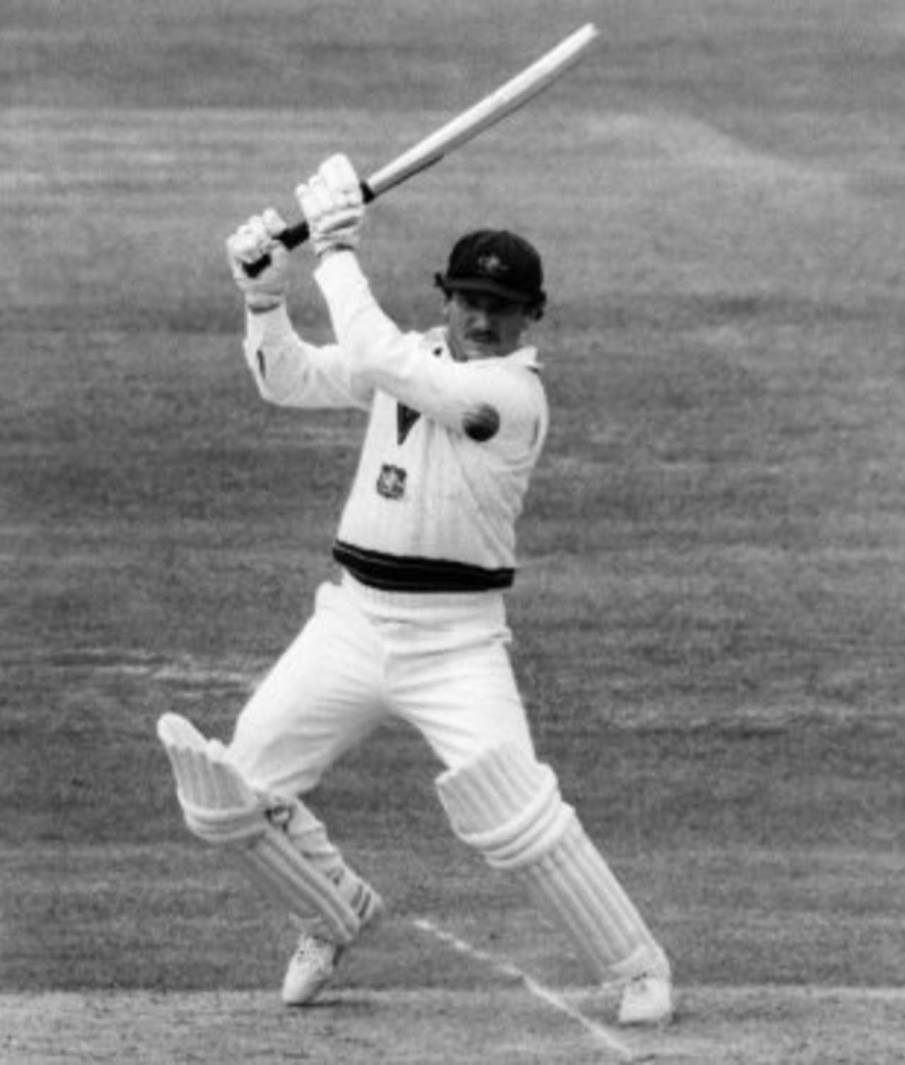 Allan Border bats, England v Australia, Lord's, 4 June 1981