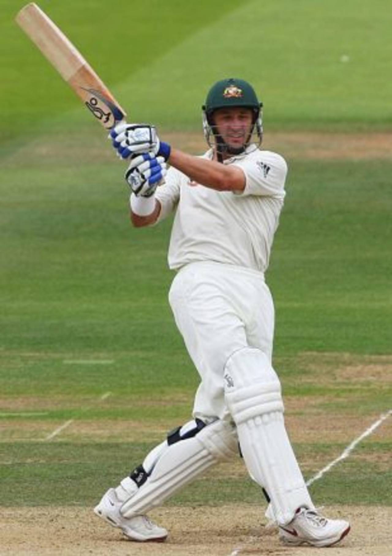 Michael Hussey hits through square leg, England v Australia, 2nd Test, Lord's, 2nd day, July 17, 2009